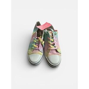 Josiny Pastel Tie Dye Sneakers Women's Size 6 New With Tags Rainbow Canvas Shoes